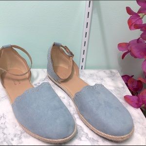 Lauren Conrad Baby Blue Flat Sandals